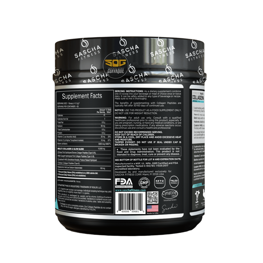 HYDROLYZED MULTI COLLAGEN UNFLAVORED 35 SERV - Imagen 4