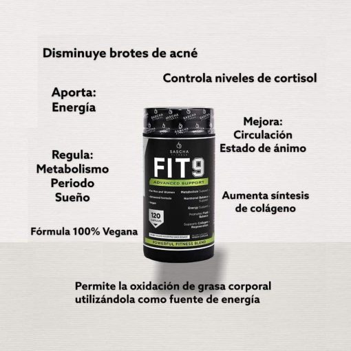FIT 9 120 CAPSULAS SASCHA FITNESS - Imagen 4
