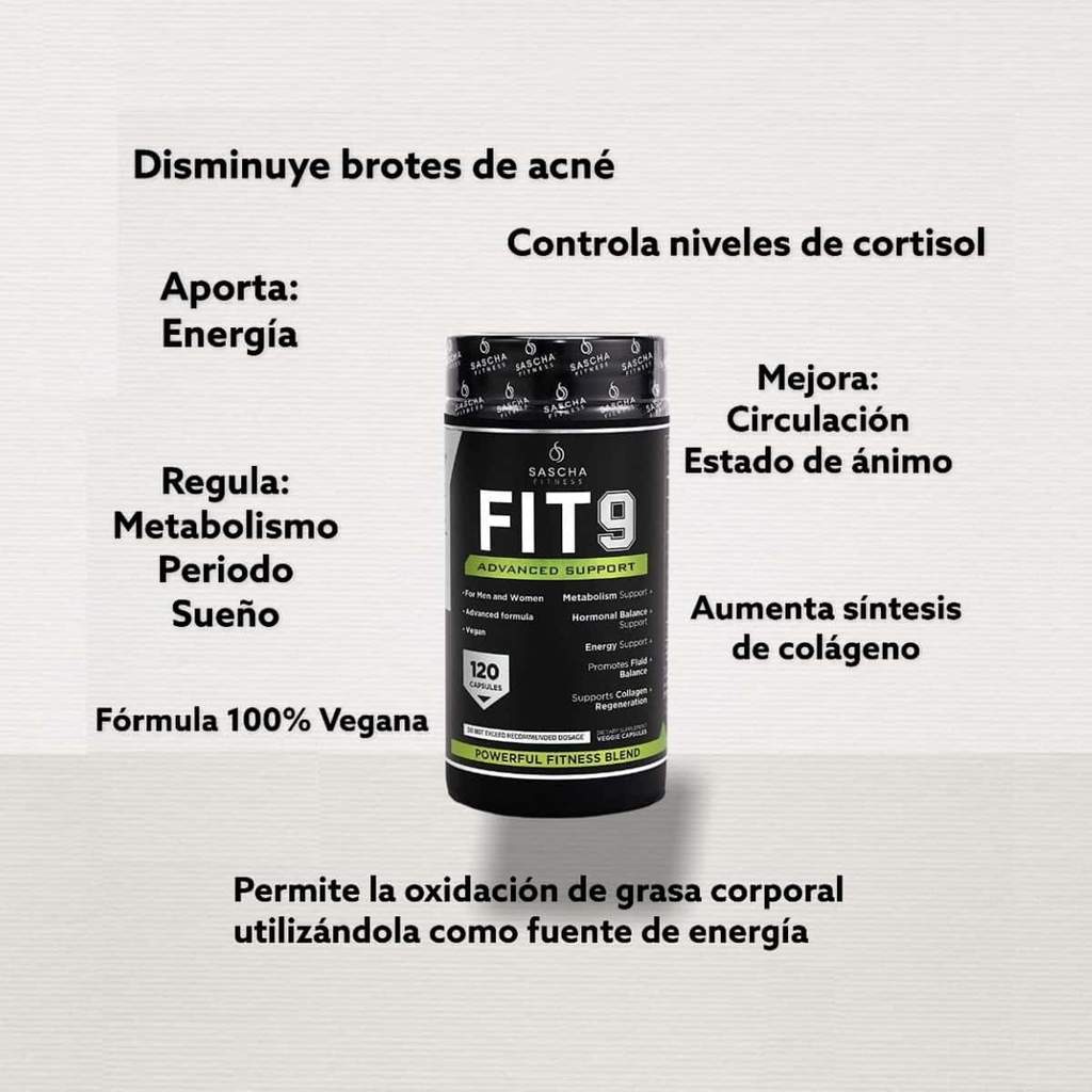 FIT 9 120 CAPSULAS SASCHA FITNESS - Imagen 4