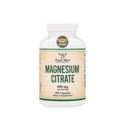 Citrato de Magnesio 180 cápsulas 800 mg, Double Wood Supplements