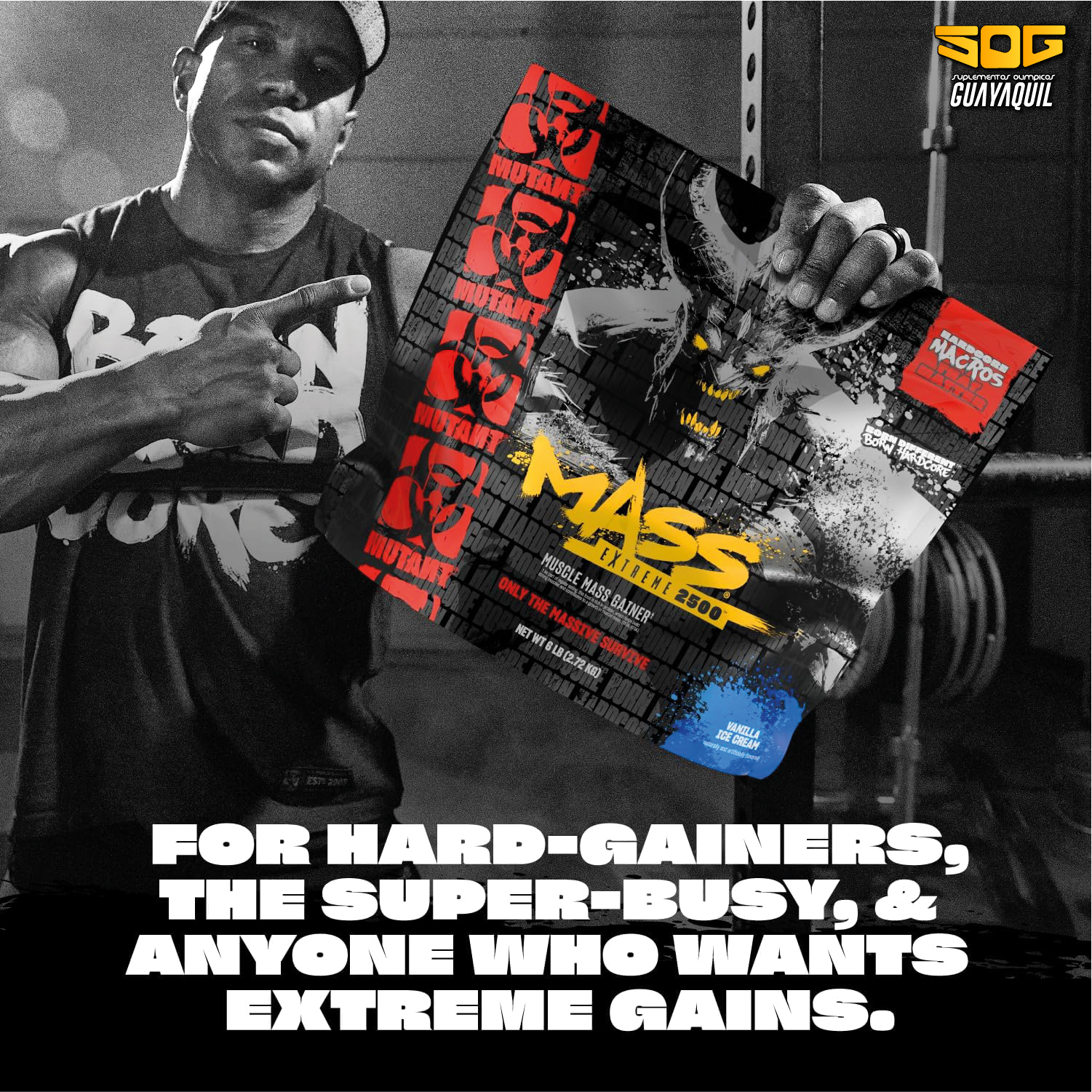 GANADOR DE MASA MUTANT MASS XTREME 20 LB - Imagen 4