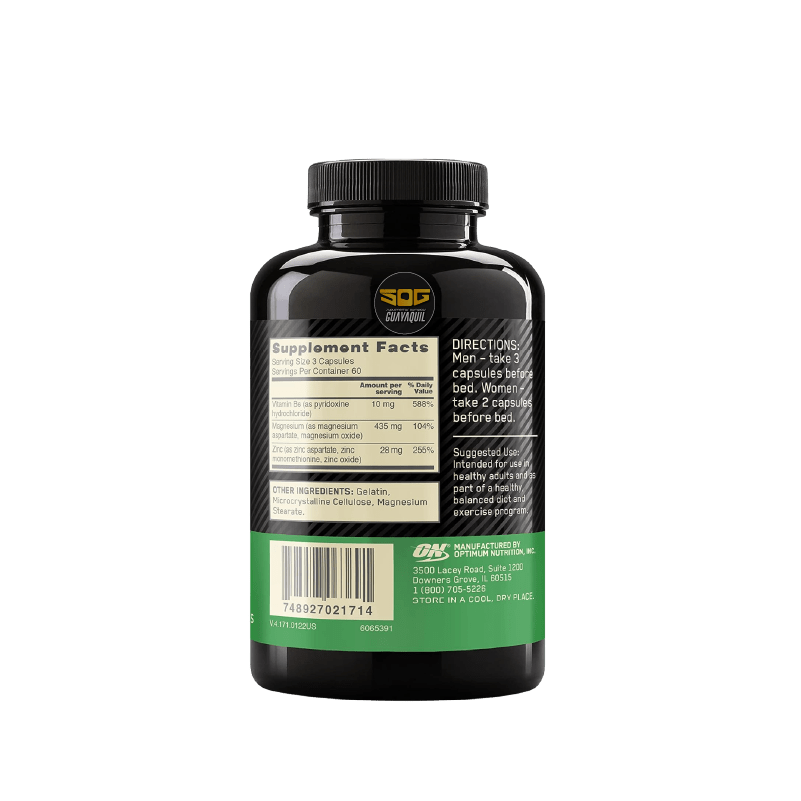 ZMA CAPSULAS OPTIMUM NUTRITION 90 CAPS - Imagen 2